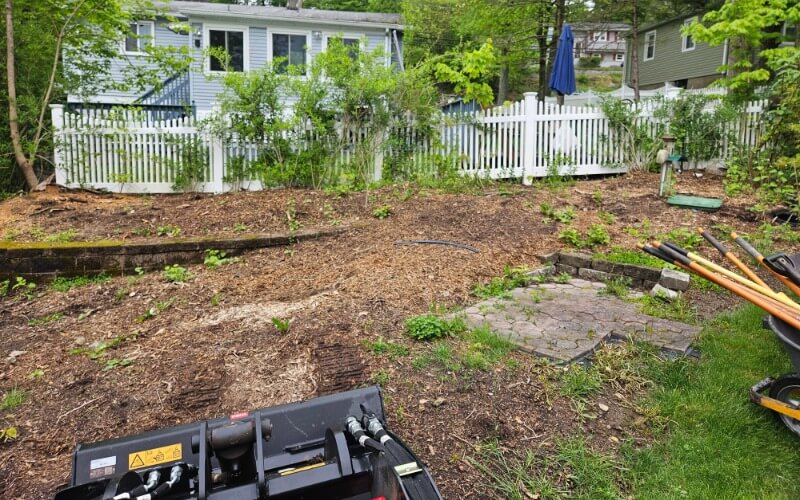 Professional Landscape Bed Tear Out Before